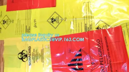 biohazard large plastic medical waste bag, Autoclave Biohazard Bag Plastic for Healthcare Medical Waste Bags, Biohazard plastic