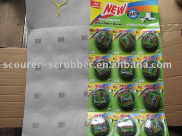 kitchen cleaning stainless steel pot sponge scourer