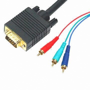 VGA-Kabel mit Gold oder vernickelt plated Plug, verschiedene Längen sind verfügbar