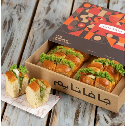 Custom Eco-Friendly Kraft Paper Sandwich Packaging Boxes for French Brioche