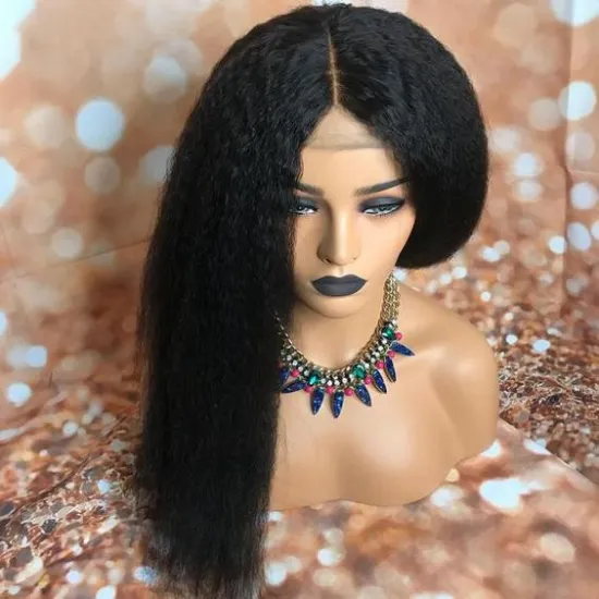 Cheap Wholesale Yaki Kinky Straight Hd Full Lace Frontal Wig Raw Brazilian Virgin Human Hair Transparent Lace Front Wig Vendor