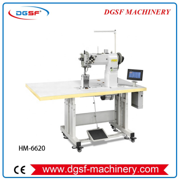 Gran oferta, máquina de diseño de cama con poste de doble aguja resistente, máquina de coser para fundas de asientos de coche, HM-6620
