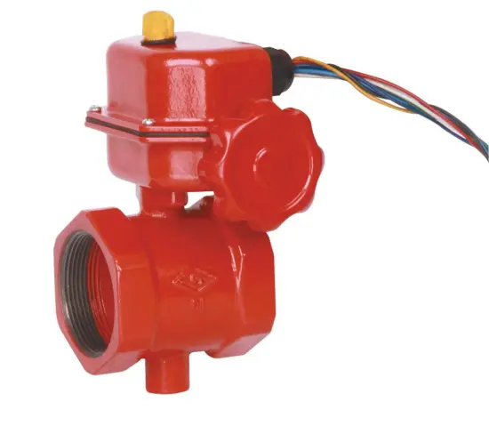 BS Threaded Buttefly Valve with Tamper Switch