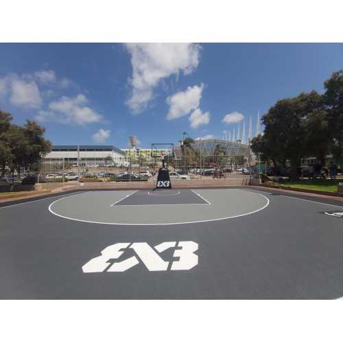 FIBA keurde 100% PP Sports Court Playground Flooring 3x3 Basketball Court Plastic Buiten Floor