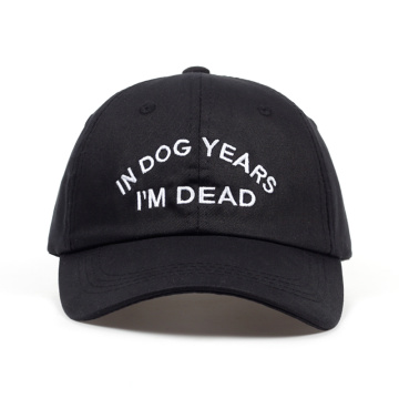IN DOG YEARS I'M DEAD Baseball Cap Embroidery Dad Hat 100% Cotton Buzzwords Snapback Caps Unisex Fashion Adjustable Hot sales