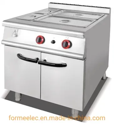 Western Kitchen Appliance Gas Combination Oven Gas Bain Marie with Cabinet