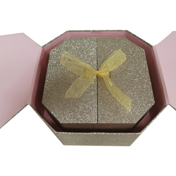 Luxury custom logo 8-sided cosmetic paper box
