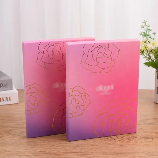 Eco-Friendly 375g Paper Card Luxury Pink Cosmetic Packaging - Factory Custom