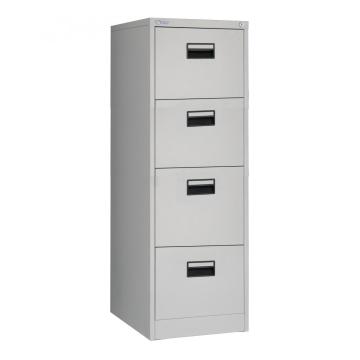 Classeur vertical de bureau en acier blanc 4 tiroirs