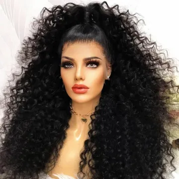 Wholesale Cheap Hd Full 360 Lace Front Wig Pre Plucked Kinky Curly Raw Indian Virgin Human Hair Transparent Lace Frontal Wig