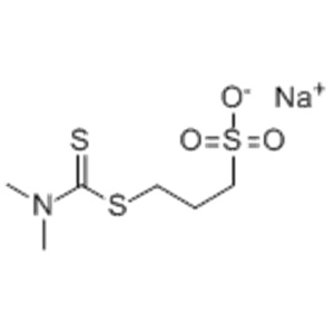 Name: 1-Propanesulfonic acid,3-[[(dimethylamino)thioxomethyl]thio]-, sodium salt (1:1) CAS 18880-36-9