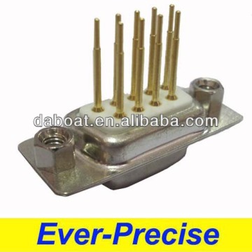 9 pin female db9 hollow nut connector