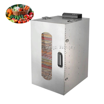 Máquina de deshidratador de alimentos comerciales de acero inoxidable 20 bandeja