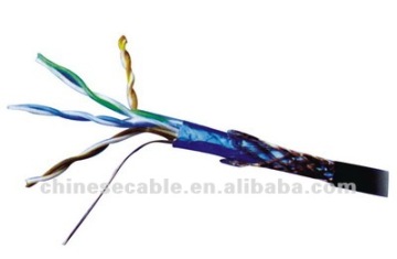 High Quality Aluminum Foil Shield Polyolefin Insulation SFTP Cat 5e Cable