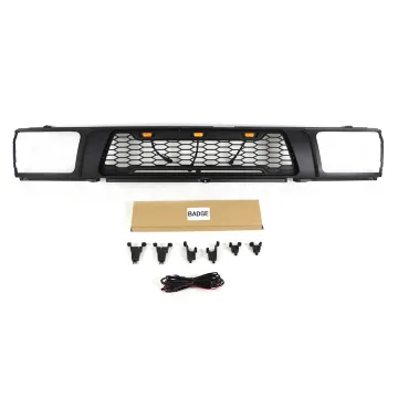 Auto Part Other Exterior Accessories Black ABS Plastic Car Grills Honeycomb Front Grille With LED Fit For 1992-1995 4Runner