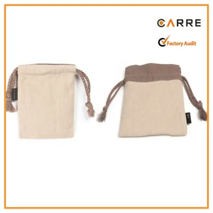 eco friendly natural organic hemp drawstring bag hemp pouch