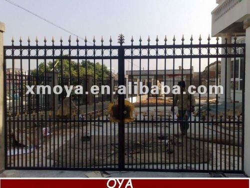 Manual cast iron swing big fence gate