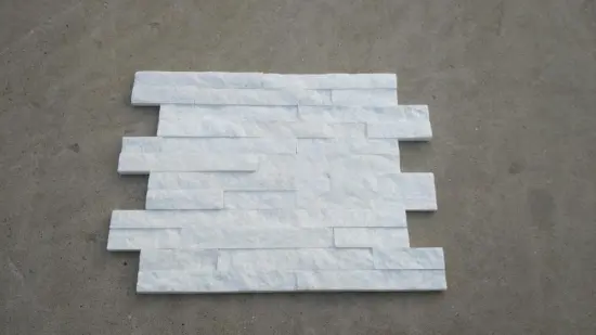 Thin Stone Cladding White Quartz 36x10cm Wall Decoration