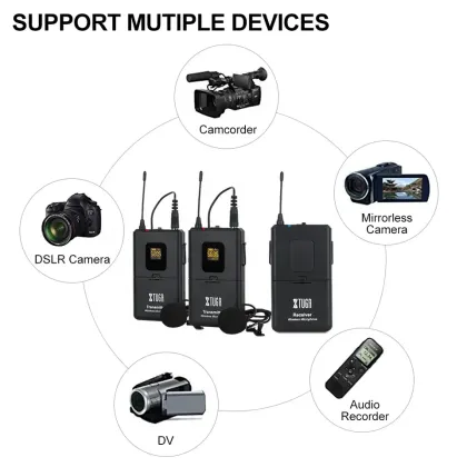 GPUB CM4 Hot Sale UHF Wireless Lapel Microphone for Teaching and Speech