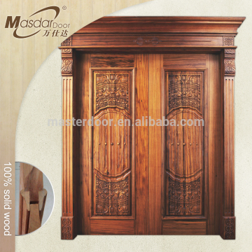 Luxury 48 inch wooden double door designs for Indian homes