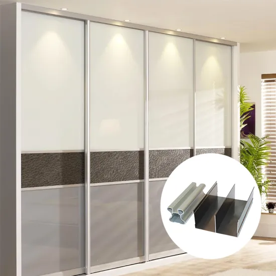 Sliding Aluminum Extrusion Profiles for Kitchen Cabinet Door Frames