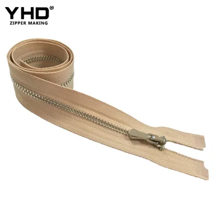 quality 5# silver metal zippers for carhartt jackets and clothing