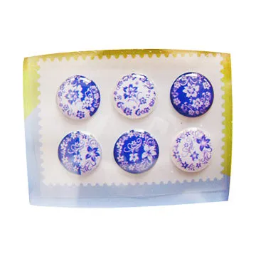 Mobile Phone Sticker with Various Designs, Made of Epoxy and Self-adhesive Material