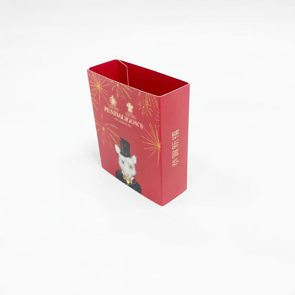 Factory custom red new year gift box