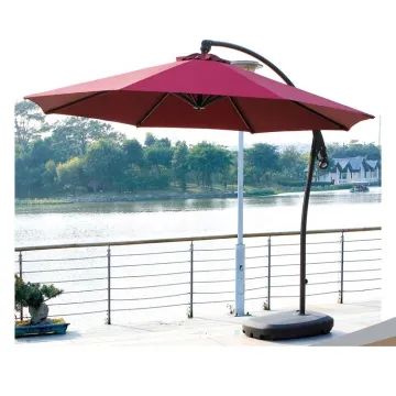 Yinzhou Living Promotional Outdoor Polyester Folding Patio Umbrella