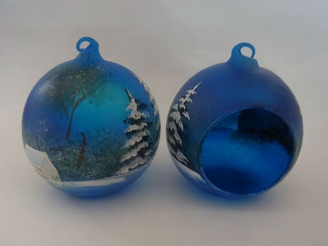 fashionable hand-painted glass tealight holder decorations