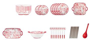 Cultural Theme Dinnerware for Spring Festival Celebrations