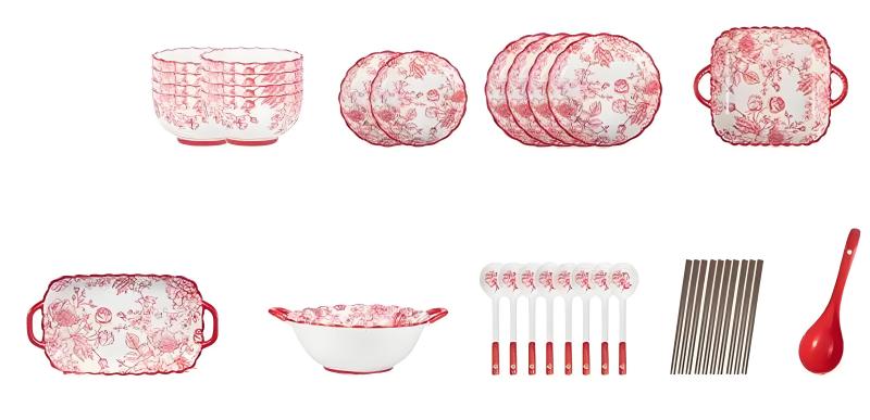 Cultural Theme Dinnerware for Spring Festival Celebrations