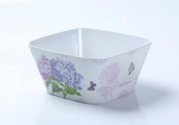plastic unbreakable square salad bowl