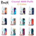 RANDM Crystal 4600 Dispositivo de vape desechable Vapor al por mayor