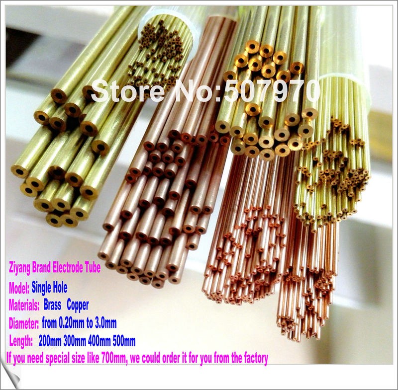 Single Hole Tubing EDM Brass Tube Electrode for Small Hole