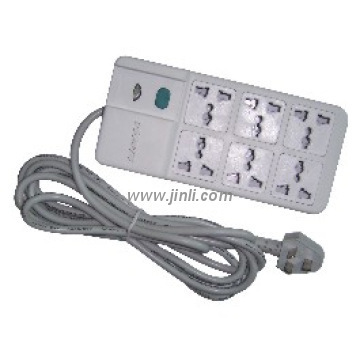 6G extension socket with one button