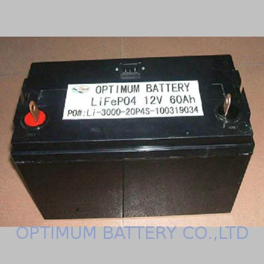 12v 60ah Lithium Iron Phosphate Battery Pack For Solar Panel System / Pv / Ups