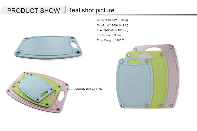 3pièces de planche à découper en plastique cuisine mini planche à découper