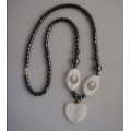 Hematite pearl Shell Necklace