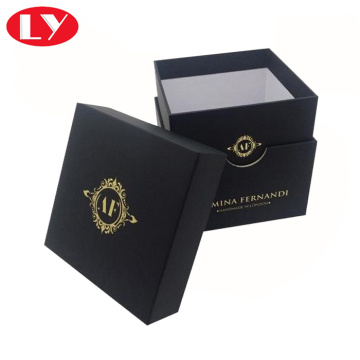 High quality candle box black color with insert