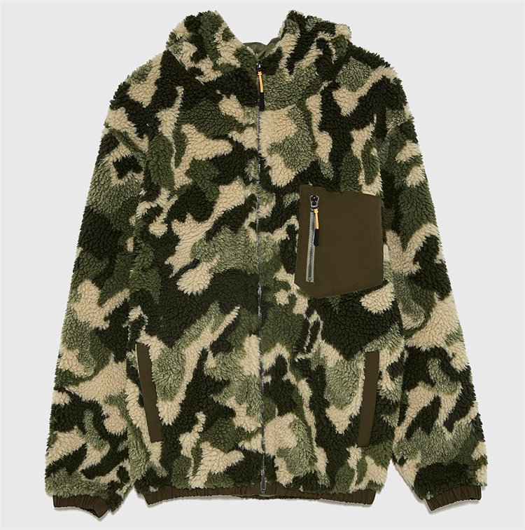 Camo Sherpa Fleece Jackets