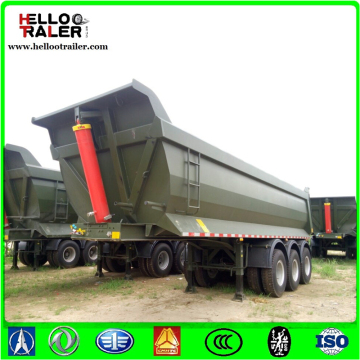 Rimorchio idraulico dei semi del ribaltatore dei semi dell'autocarro con cassone ribaltabile dell'asse dell'asse 3 da vendere