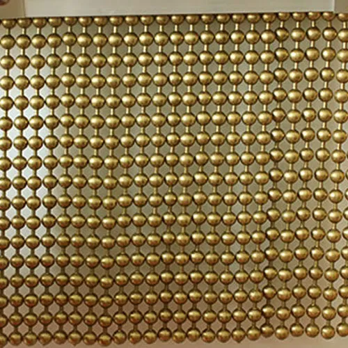 corrugated metal woven mesh decorative curtain wall