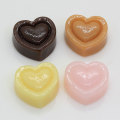 Heart Shaped Candy Dessert Mini Resin Cabochon 100pcs For Handmade Craftwork Decor Beads Slime Phone Ornaments