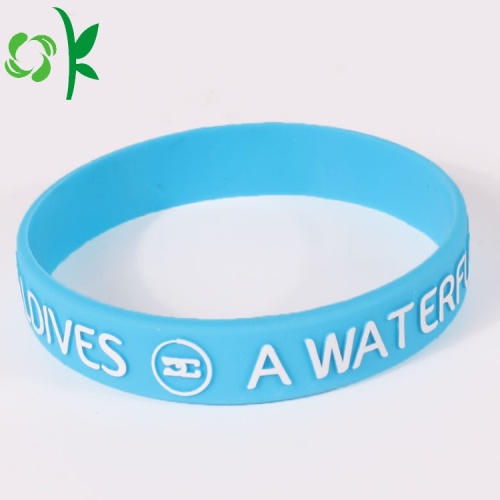 Hoofdletter op maat gemaakte armbanden Sky Blue Bands