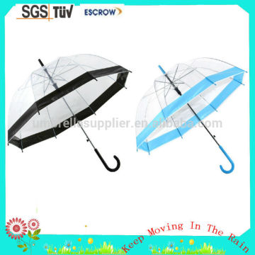 High Quality Umbrella Clear, pvc Stick Umbrella, Stick Umbrella Plastic Cover