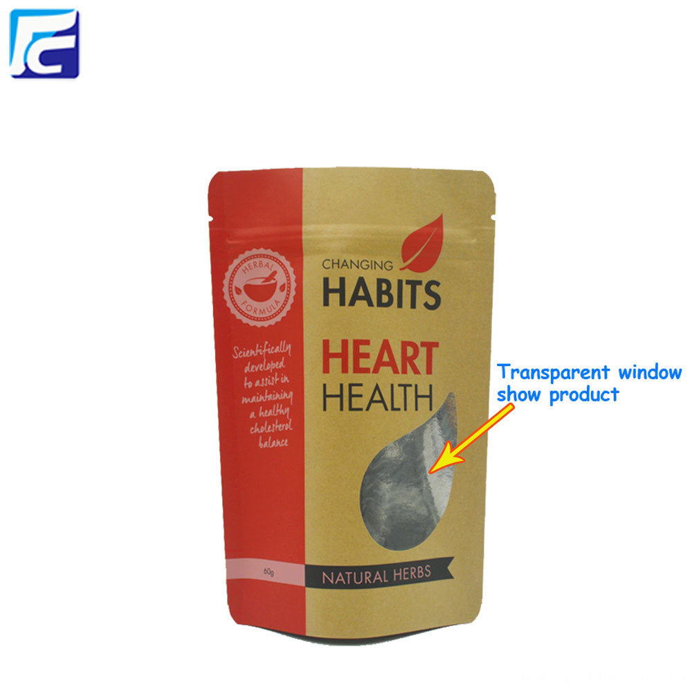 Custom Printed Kraft Paper Mylar Bag