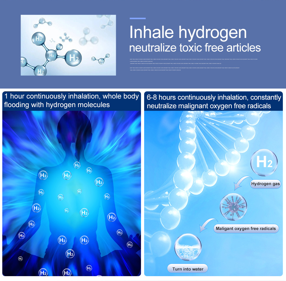 SPE PEM Hydrogen Generator Hydrogen Inhalation Machine Hydrogen Inhaler