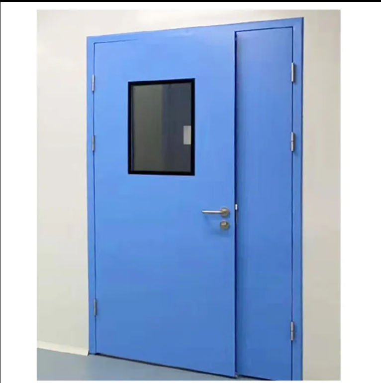 Steel door cleanroom door for food production hospital