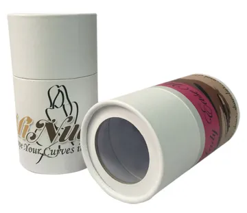 Round Tube Box with Clear PVC Window